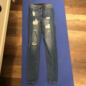 Fashion Nova Ripped High Waisted Jeans